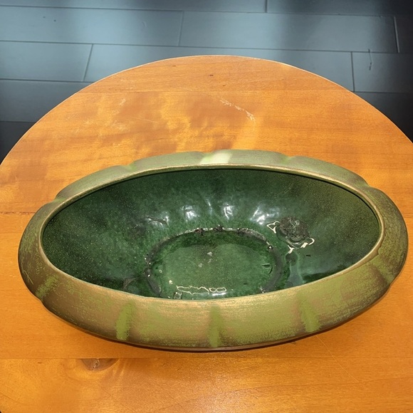 Green Ceramic Art Bowl - Picture 2 of 4